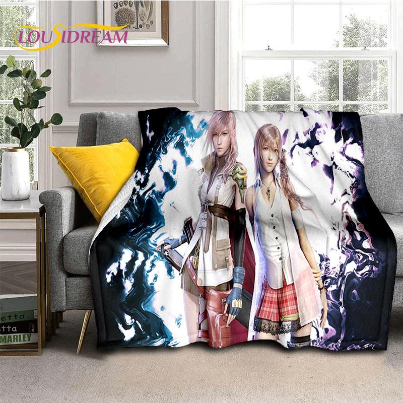 Final Fantasy Series Games Soft Blankets,Keep Warm Throw Blanket Comfortable Blanket for Picnic Beds Sofa Home Bedroom Gift Kids