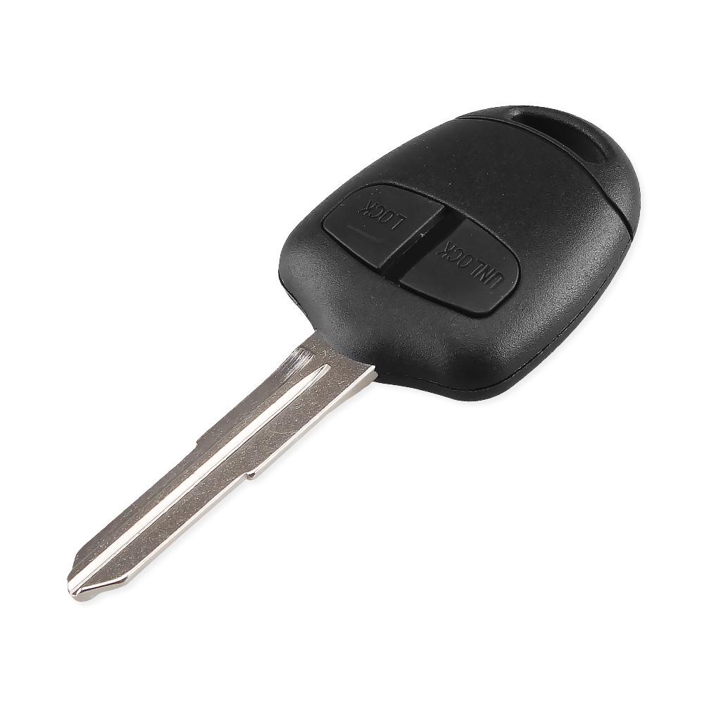 Fjernkontroll Bilnøkkel Skall Fob Etui Deksel for Mitsubishi Lancer Grandis Evolution Outlander Nøkkel 2 3 Knapper MIT11/MIT8 Blad