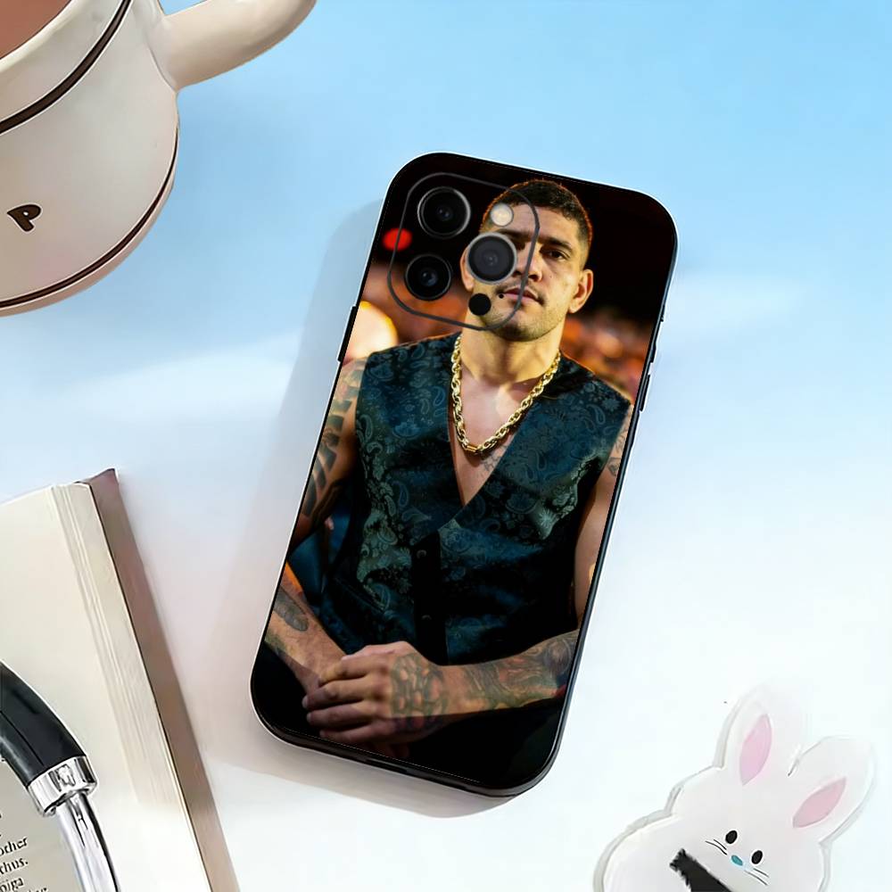 D-Fighting Pereira Alex Phone Case For iPhone 17,16,15,14,13,12,11 Plus,Pro Max,XS,Soft Silicone Black Cover