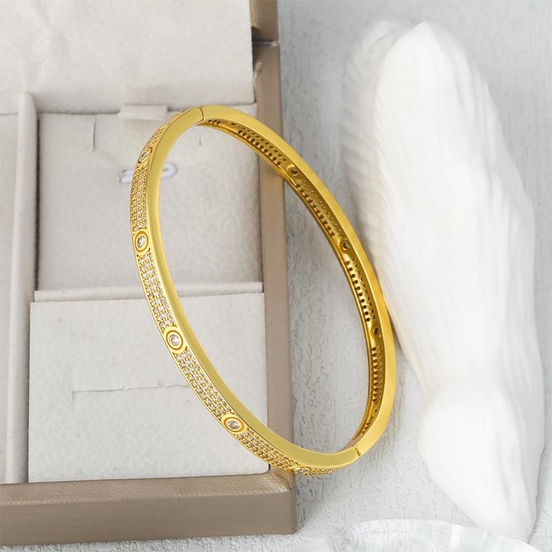 Creative Simple Geometric Buckle Bracelet Women's Stone High-end Bracelet