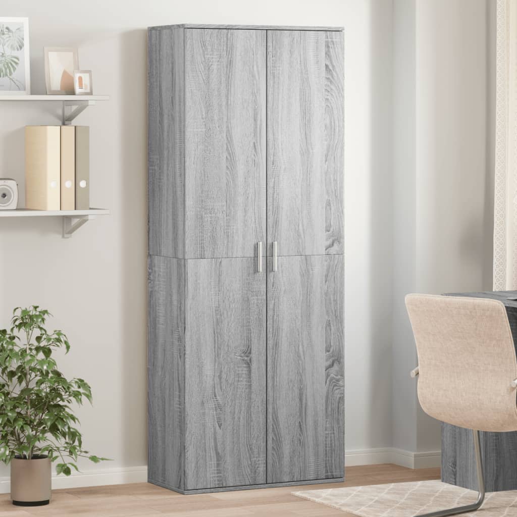Highboard Gray Sonoma 70 x 35 x 180 cm Particleboard