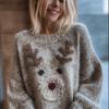 2025 Bestseller: Women's 3D Print Halloween Round Neck Loose Sweatshirt - Soft & Casual