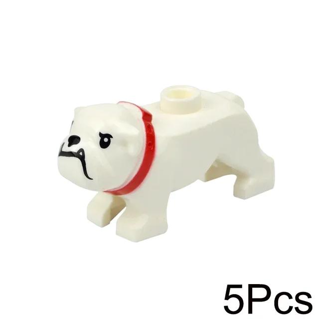 MOC Animals Building Blocks Flamingo Swan Otter Cat Dog Pug Chick Duck Eagle Sheep Owl Rabbit DIY Model Brick Toys for Children