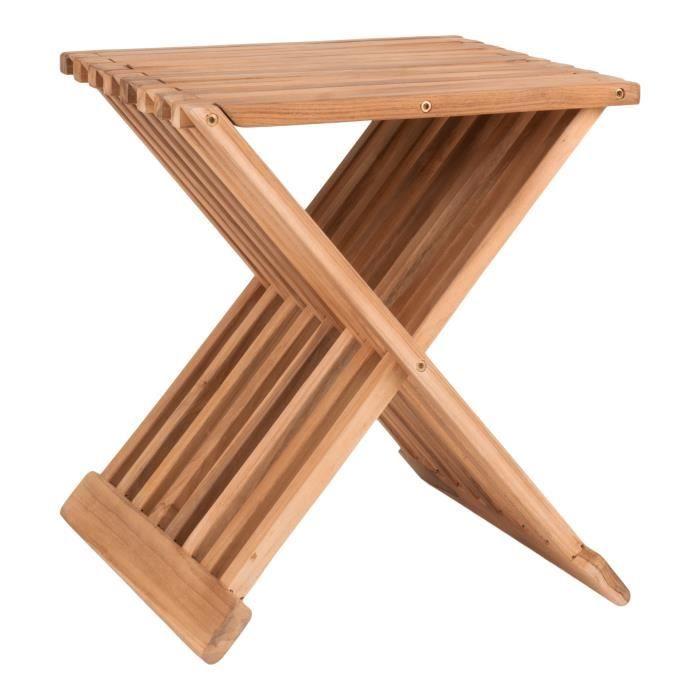 Tabouret en bois de teck House Nordic Erto