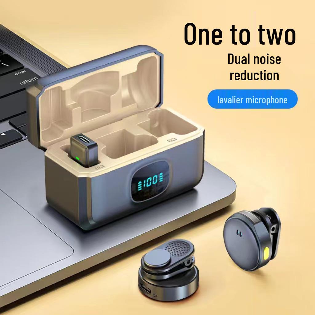 Wireless Lavalier Microphone for Outdoor Live Recording with Noise Reduction