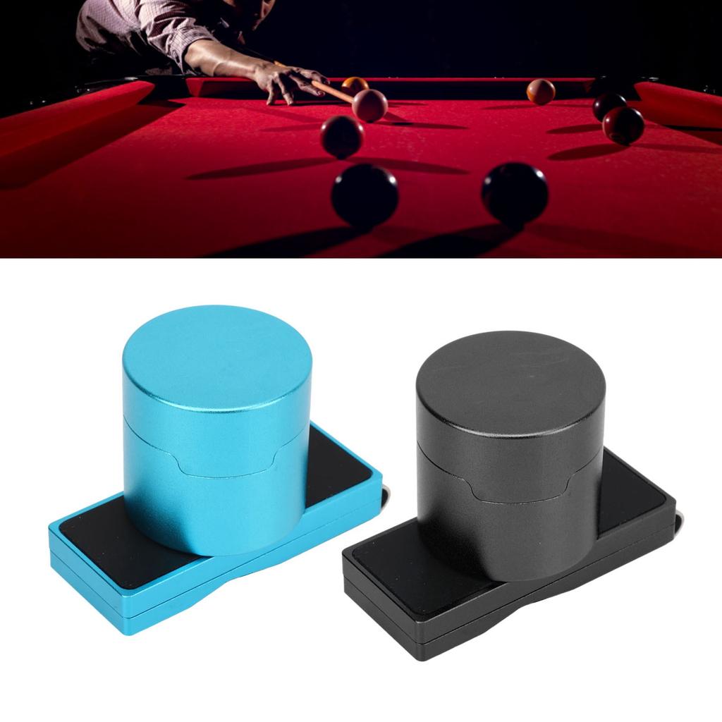 Billiard Chalk Storage Case Protective Professional Magnetic Billiard Chalk Holder Aluminium Alloy with Fixed Clip for Outdoor