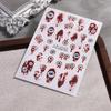 2Pcs Unique Design Halloween Nail Stickers Cartoon Devil Eye Ghost Skull Cat for Exclusive Halloween Party Nail Decor