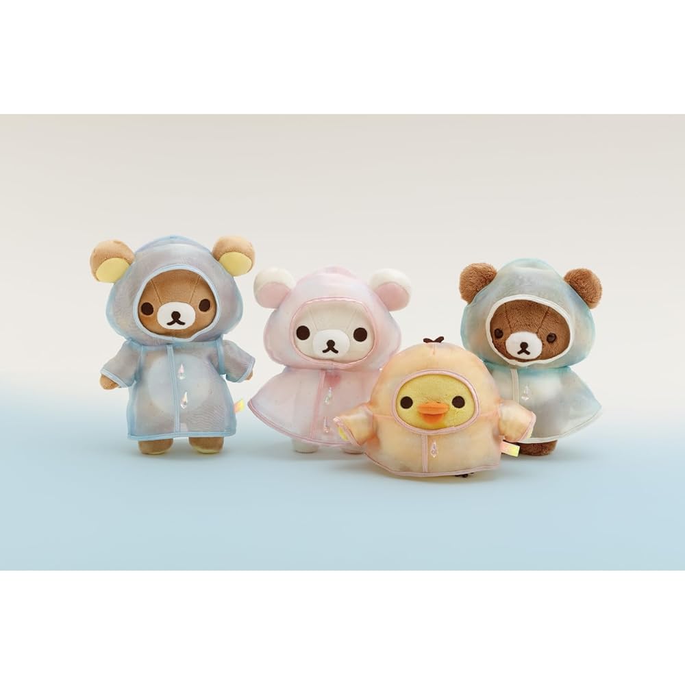 San-X Rilakkuma Rainy Day Plush Toy 210mm x 145mm x 85mm Soft Stuffed Animal