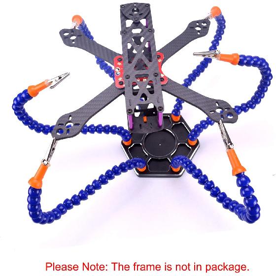 YoungRC Soldering Station with 6 Flexible Soldering Helping Hand Arms Soldering Tool for DIY Soldering,Assembly, Repair, Modeling, Hobby