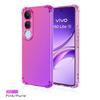 For VIVO V50 Lite V50E Regnbuegradient Støtsikkert Telefondeksel Myk TPU Gjennomsiktig Anti-fall Deksel for VIVO V 50 Kollisjonsputer Deksel