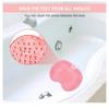 Shower Foot Back Scrubber Silicone Bath Massage Pad Bath Massage Cushion Brush with Suction Cups Wash Foot Mat Exfoliating Brush