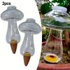 2pcs Mushroom Self-Watering Globes, Featuring an Easy-Fill Top Opening, Maintain Optimal Moisture Levels Without Constant Monito