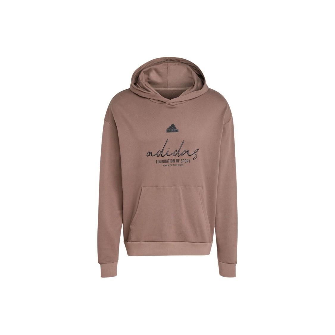 adidas Comfortable Sports Casual Versatile Hoodie Unisex Dark Earth Brown IW3534 M