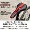 GORIX Bicycle Memory Foam Saddle [Perforated, Tensioned, Customizable] Compatible with Road Bikes, Mountain Bikes, and More, 3621A, Full Black