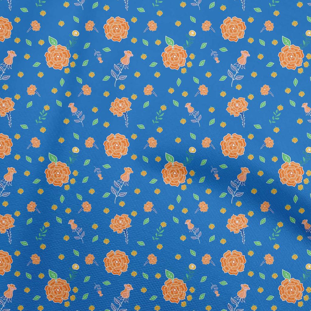 oneOone Cotton Flex Black Fabric Asian Retro Floral Craft Projects Decor Fabric Printed By The Yard 40 Inch