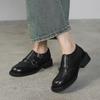Fashion 2025 Autumn New Women's Shoes Genuine Leather Low-heel Casual Oxford Shoes Woman Block Buckle Loafers Vintage Footwear Pumps