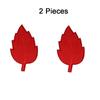 2PCS Lifelike Leaf Embroidery Parches Adhesive Iron On Embroidery Leaf Stickers No Sewing Needed Hole Repair Maple Patches