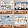 Funny Cat Mofusand Tapestry Wall Hanging Tapestry Art Deco Blanket Curtain Hanging At Home Bedroom Living Room Decor
