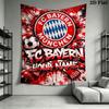 Custom Fc Bayern Munich Wall Hanging Printed Fabric Blanket Decorative Tapestries for Bedroom Living Room Home Decor