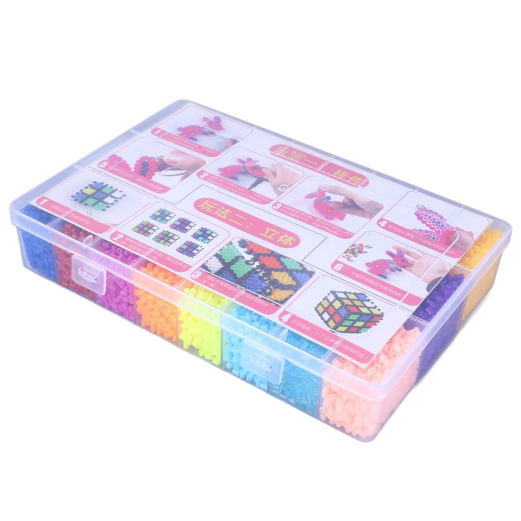 24 barevná sada tavných korálků 2,6 mm DIY 3D Stimulujte představivost Puzzle Sada tavných korálků pro děti