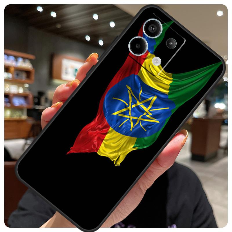 Ethiopia Flag Case For Xiaomi Redmi Note 13 12 9 10 11 14 15 Pro Plus Cover For Redmi 14C 10C 12C 13C 15 C