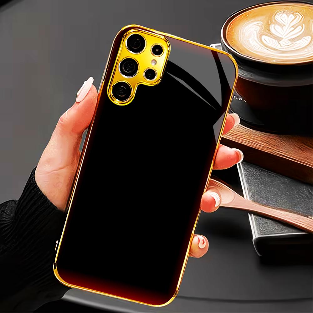 Red black faddish cellphone new Bestseller model PhoneCase Glass PhoneCase for Samsung Galaxy S26 S25 S24 S23 S22 FE,Ultra,Plus