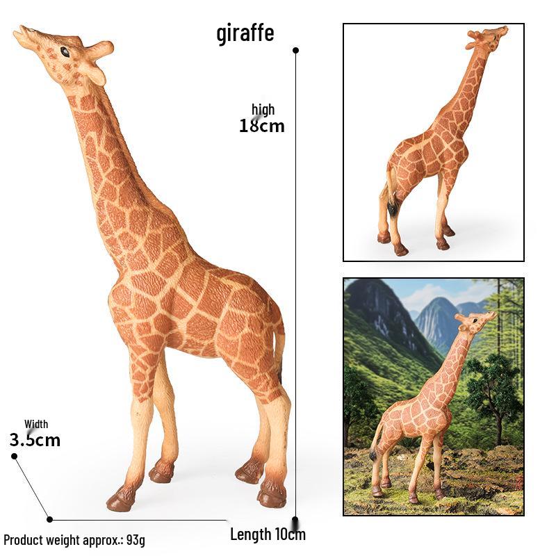 Wildlife Simulation Model: Tiger, Lion, Panda, Elephant, Rhinoceros, Kangaroo, Leopard, Horse, Sheep Toy Set