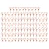 100Pcs Binder Clips Hollow Cute Bear Shape Sturdy Metal Small Binder Clips for Office Documents Account