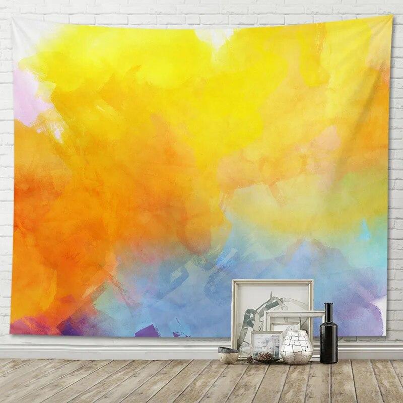 Tapestry Gradient Watercolor Background Home Living Room Decoration Hanging Cloth