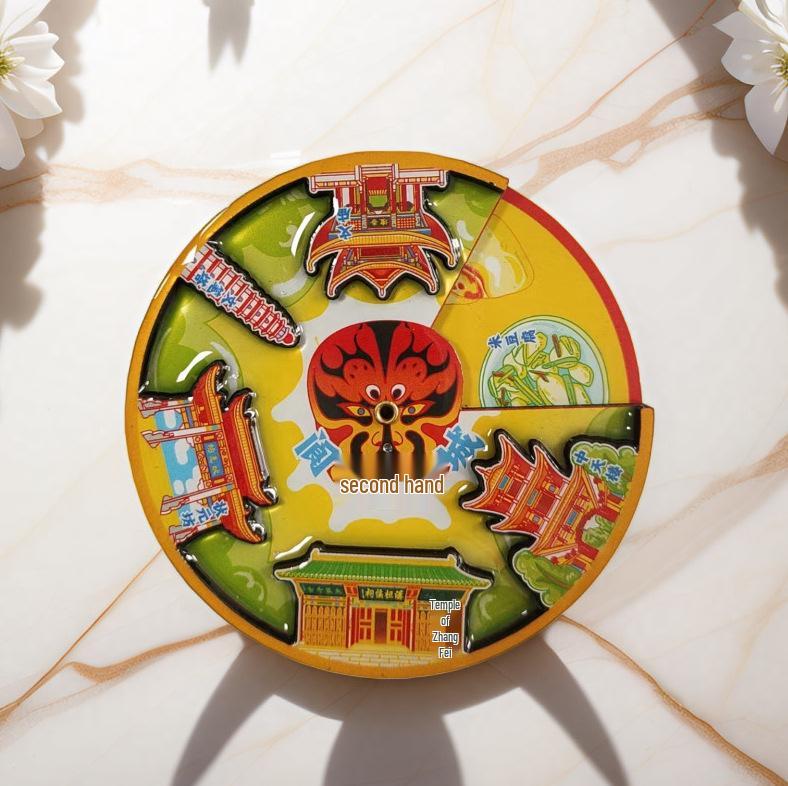 Chengdu Cultural Wooden Travel Magnet: Creative Souvenir & Decorative Sticker