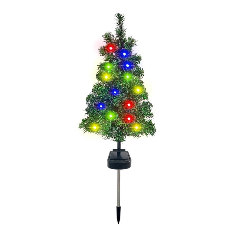 

Solar Christmas Tree Decor Light IP65Waterproof Garden Lawn Lamp Pathway Landscape Lamp for Porch Lighting Christmas Party Gifts 1pcs