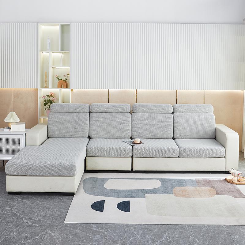 Furniture Protector Couch Covers For Sofas Thick Jacquard Sofa Seat Cushion Cover Anti-Dust Removable Seat Slipcover Kids Pets