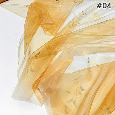 1M Chinese Style Gradient Ultra-thin Chiffon Designer Fabric Translucent Tulle Fabric DIY Ancient Hanfu Dress Costume Upholstery