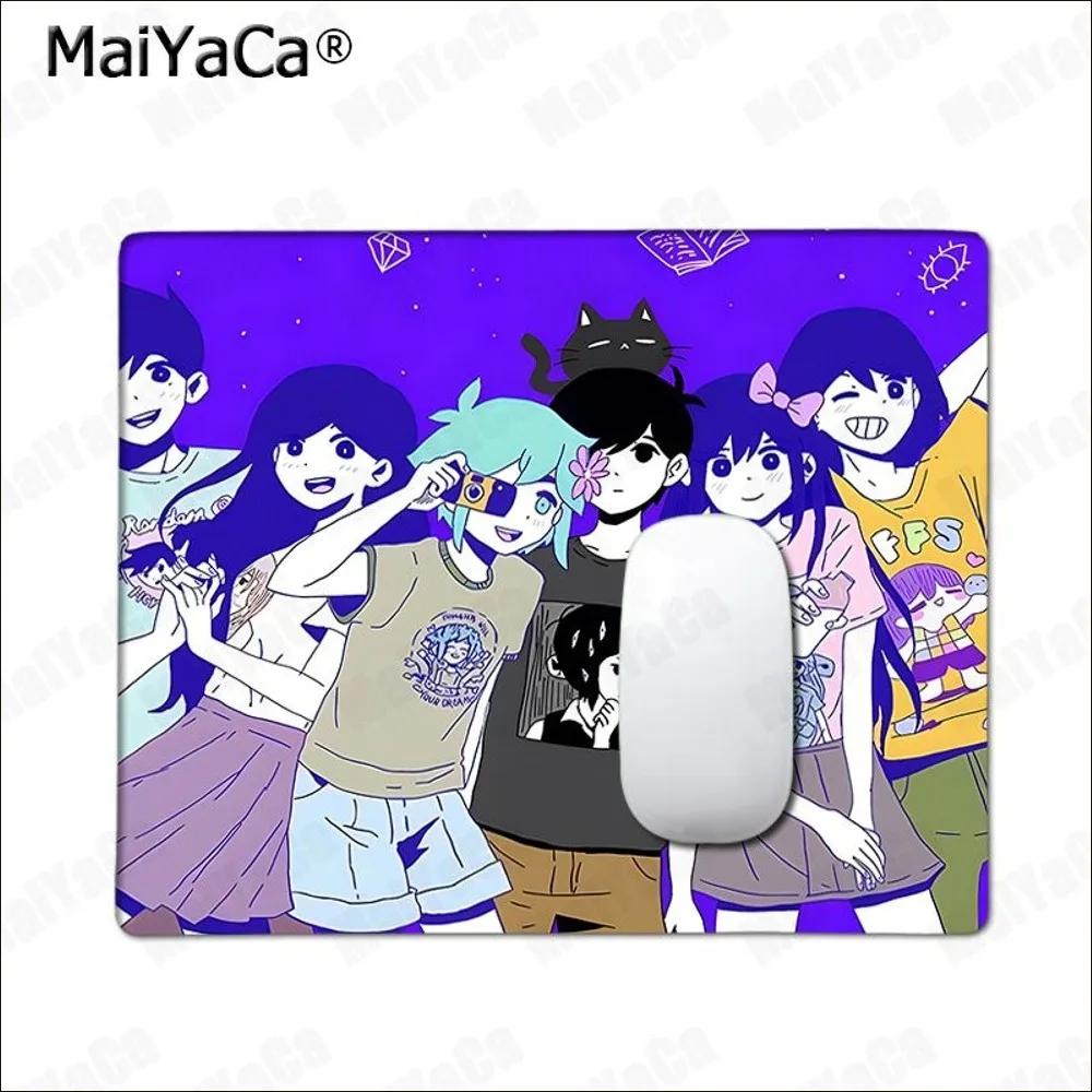 OMOCAT Omori Pattern  Mousepad Rubber Small Thickened Mouse Pad Gaming Keyboard  Office Supplies Room Decor for PC Mouse Carpet