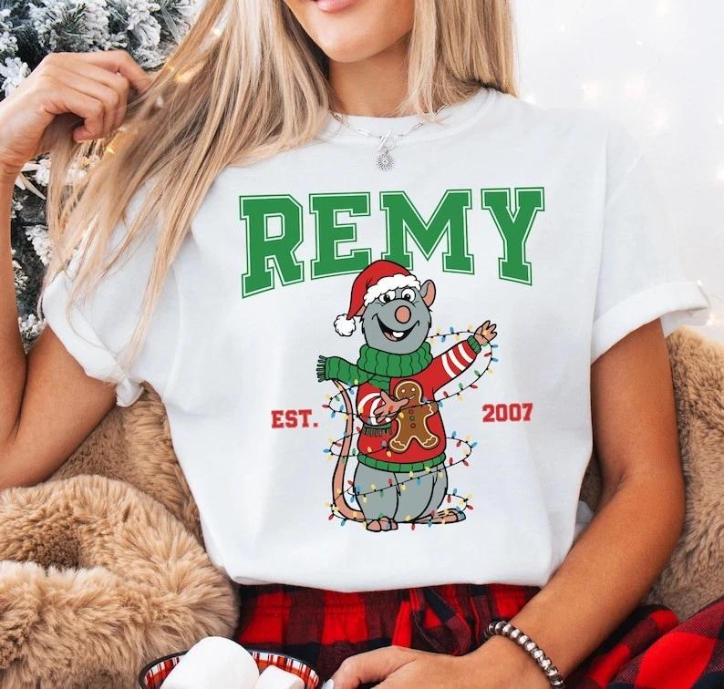 Remy Christmas Shirt Ratatouille Xmas TShirt Chef Remy S