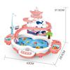 Children'S Diaoyutai Magnetic Recyclable Track, Electric Fishing Pool Play, Educational Toy Set