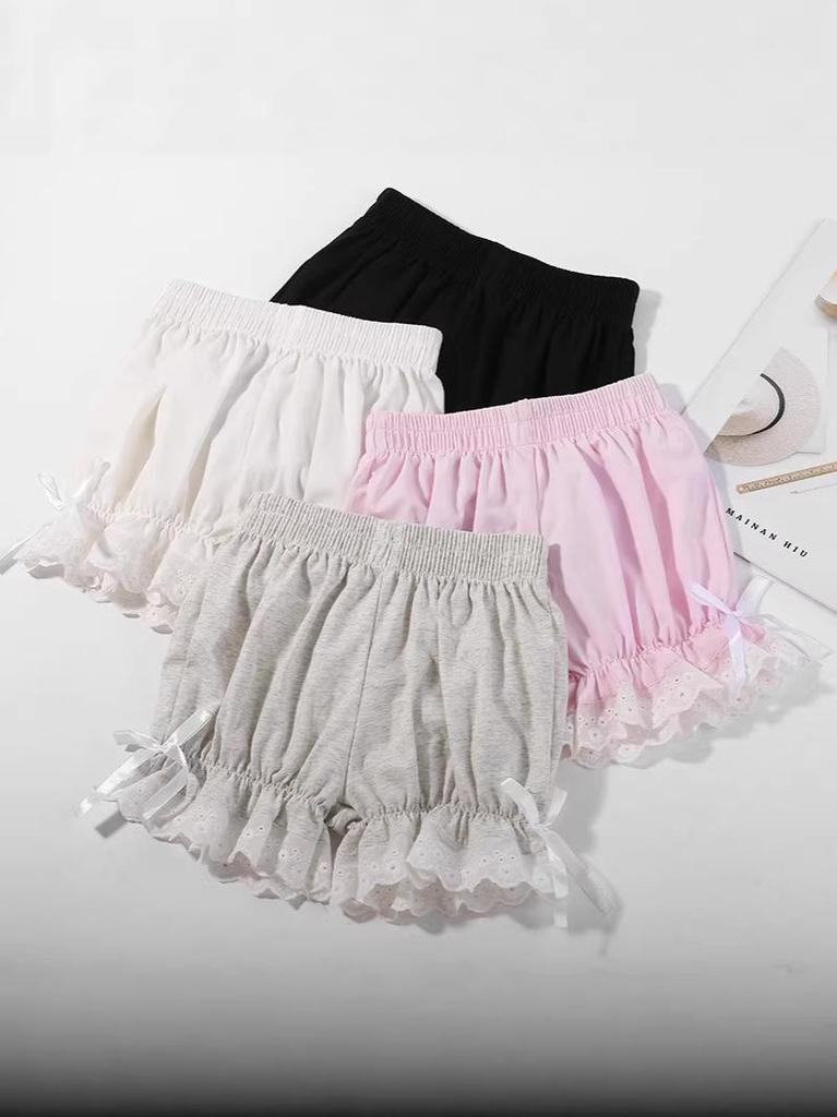 Women's Anti-Exposure Bow-Knot Loose Shorts - Lightweight, Comfortable, Trendy Design