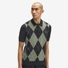 FRED PERRY [Sharp] Argyle Knit Shirt - Black Afpm2531317-102