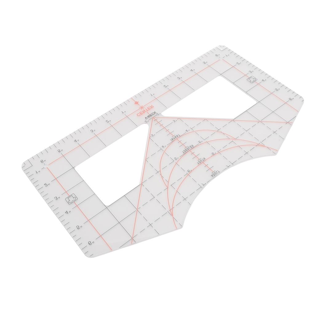 T Shirt Ruler Guide Acrylic T Shirt Calibration Tool Ruler Measurement Tool for Pattern Making Drawi