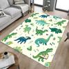 1PC Dinosaur Pattern Non-Slip Floor Carpet Compatible for Office&Living Room&Bedroom&Dining Room - Flat - Weave Machine-S0378