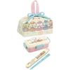 Skater Chopsticks and Spoon Combo Set, 18cm, Antibacterial, Bento Box, Adult Size, Silent Silicone Cushion, Made In Japan, Sumikko Gurashi Movie 3, CC
