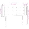 VidaXL LED Headboard Bedroom Furniture Single Bed Accessory Headboard Bed Frame Interior Dark Grey 3123653