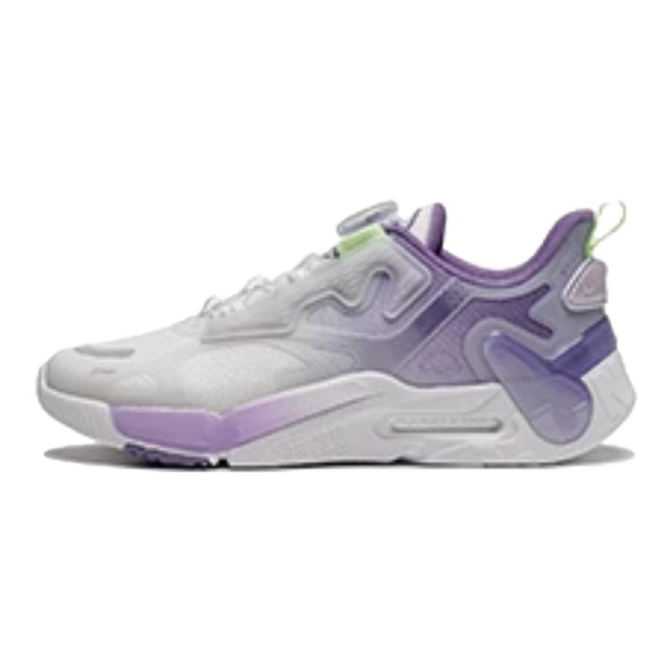 Li Ning Kids Sports Lifestyle Series Comfortable Durable Non-Slip Low-Top Casual Shoes Kids Casual Shoes Purple YKCU010-6
