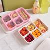 Cutie de prânz cu capac Design cu cinci compartimente Recipiente convenabile, sănătoase, inodore pentru depozitarea alimentelor, pentru gustări și fructe