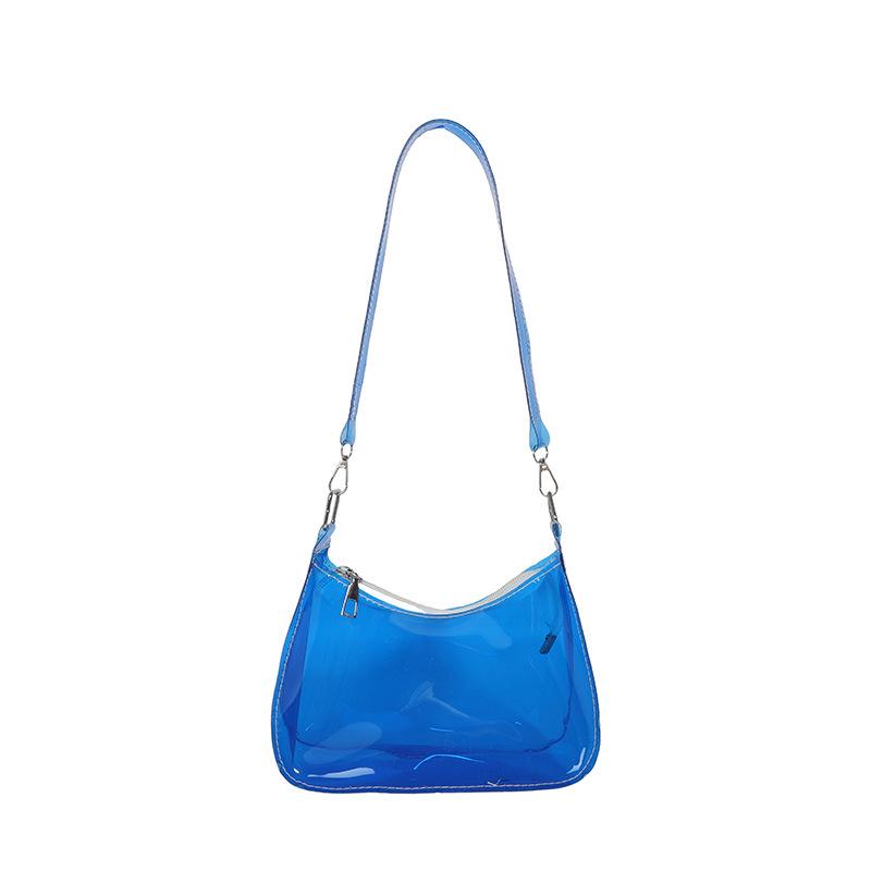 Korean Jelly Bag: Transparent PVC, Stylish Single Shoulder Bag, Trendy Ins Style, Small Square Design for Women