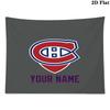 Custom Name Montreal CanadiensPrinted Tapestry – Wall Hanging for Bedrooms, Dorms, and Home Decor