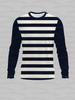 Men's Women's Long Sleeve Stripe Print T-Shirt Casual Wear Long Sleeve Top for Outdoor and Daily Wear T-shirt Pullovers
