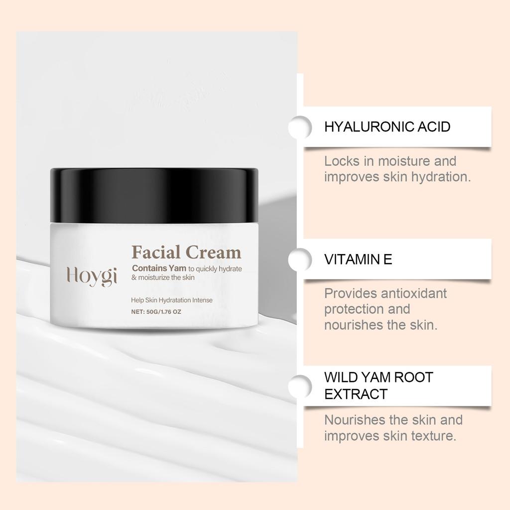 Hoygi Yam Cream Hydrating Soothing Moisturizer For Balanced Brightening Skin Care