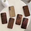 n-Natural Wood Phone Case For Samsung S25,S24,S21,S22,S23,S30,Ultra,S20,Plus,Fe,Note,10,9,5G Black Cover