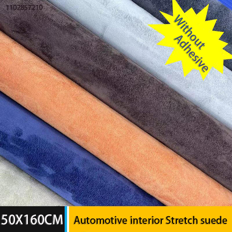 4-Way Stretch Suede Vinyl Wrap | Headliner Fabric for Car Interior | Door Panel & Pillar Repair Kit